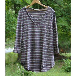 Purple Striped Long Sleeve